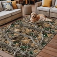 thumbnail image 2 of Fsddascl Brown Fall Maple Leaves Outdoor Rug for Patio/Deck/Porch, Non-Slip Large Area Rug 5 x 8 Ft, Branches Wood Tree Forest Indoor Outdoor Rugs Washable Area Rugs, Reversible Camping Rug Carpet, 2 of 5