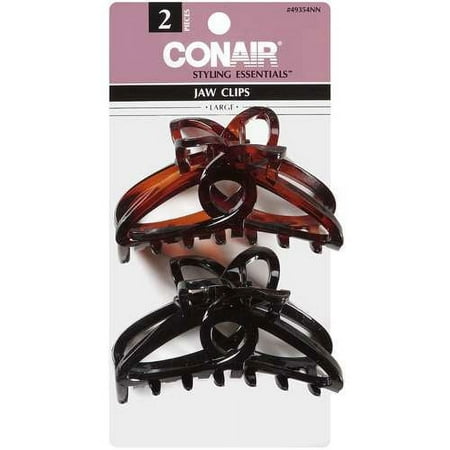 Conair Styling Essentials Large Circle In Middle Jaw Clips, 1ct