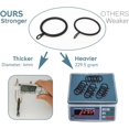 thumbnail image 4 of 20 pcs Metal Curtain Rings with Eyelet, 1-1/4 inch Inner Diameter, Fits Up to 1 Inch Rod, Black, 4 of 5