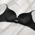 thumbnail image 5 of Bigersell Seamless T-Shirt Bras Women Pullover Bra Back-Smoothing Ladies Push up Wireless Bra No Underwire Everyday Wire-Free Bra Women's Comfortable Sports Bras Black 32, 5 of 6