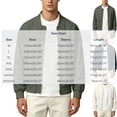 thumbnail image 3 of MXALUOB Men's Bomber Jacket Lightweight Full Zip Ribbed Baseball Collar Trendy Outerwear Solid Flight Windbreaker Casual Zip Jacket, 3 of 6
