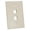 Almond, variant on Quest Oversized Keystone Wall Plate, Single-Gang