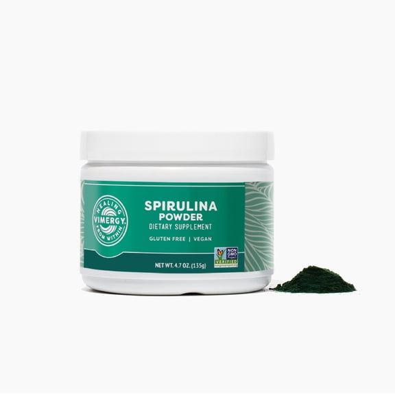 VIMERGY Natural Spirulina Powder, Trial Size - 45 Servings