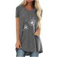 thumbnail image 1 of Tops Para Mujer Elegantes Blusas Casuales Camisas Estampado de Moda Manga Corta Camiseta Suelta Blusa Tipo Túnica Odeerbi  ODB156060, 1 of 4