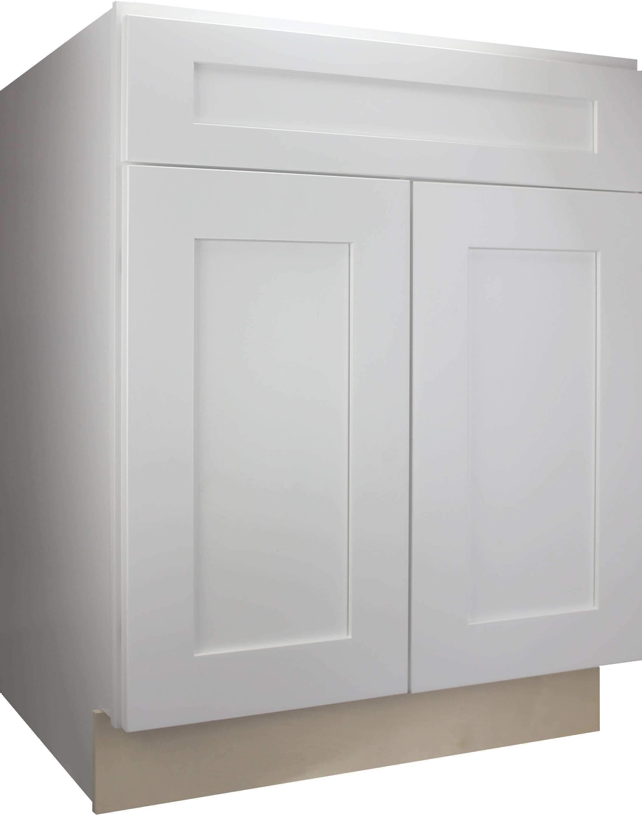 Cabinet Mania White Shaker B33, 33 Inch Bathroom Vanity Base Only