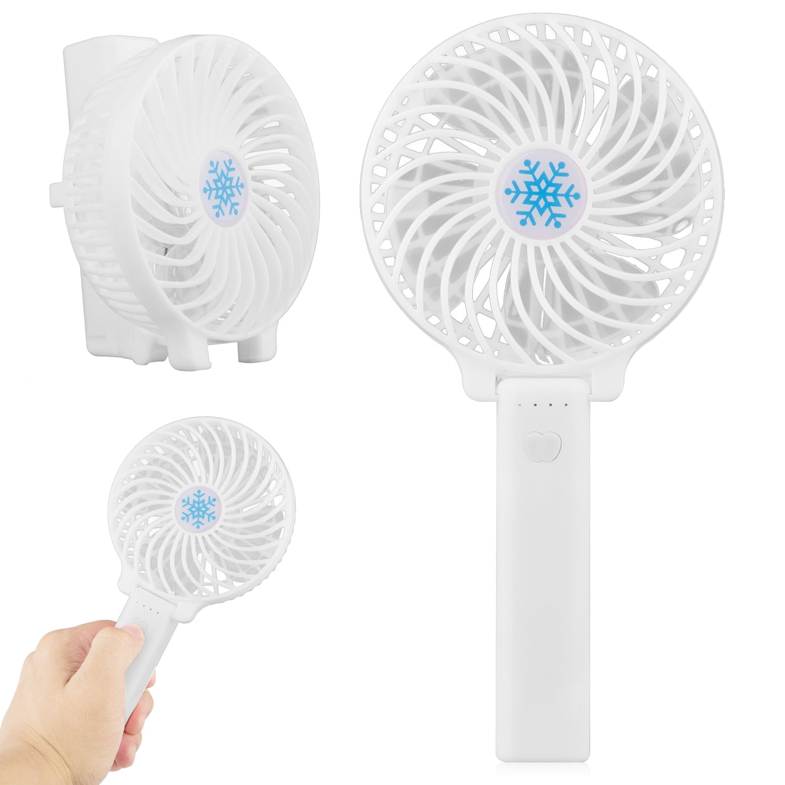 Mini Handheld Fan, with USB Rechargeable Battery, Foldable Personal Portable Desktop Table Cooling... by EEEKit