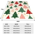 thumbnail image 2 of Christmas Tree Throw Blanket Color Christmas Tree Flannel Blanket Plush Warm Xmas Winter Decor for Sofa Couch Bed 80''''x60'''', 2 of 7