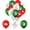 Multicolor, variant on MXTPOV 24Pcs Christmas Balloons Christmas Tree Bell Printed Christmas Decorations Red Green and White Latex Balloons with 2 Rolls 5m Rope for Christmas Birthday Wedding Home Decor