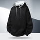 thumbnail image 1 of MHFRRA Sudadera Informal con Capucha para Hombre, Jersey de Manga Larga, Cómoda y Ligera, para Uso Diario Negro, 1 of 3