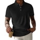 thumbnail image 2 of Ceisia Men's Textured Jacquard Polo Shirts, Regular Fit Short Sleeve Turndown Collar Casual Summer Tops (Multi-Color Options) Gifts, 2 of 5