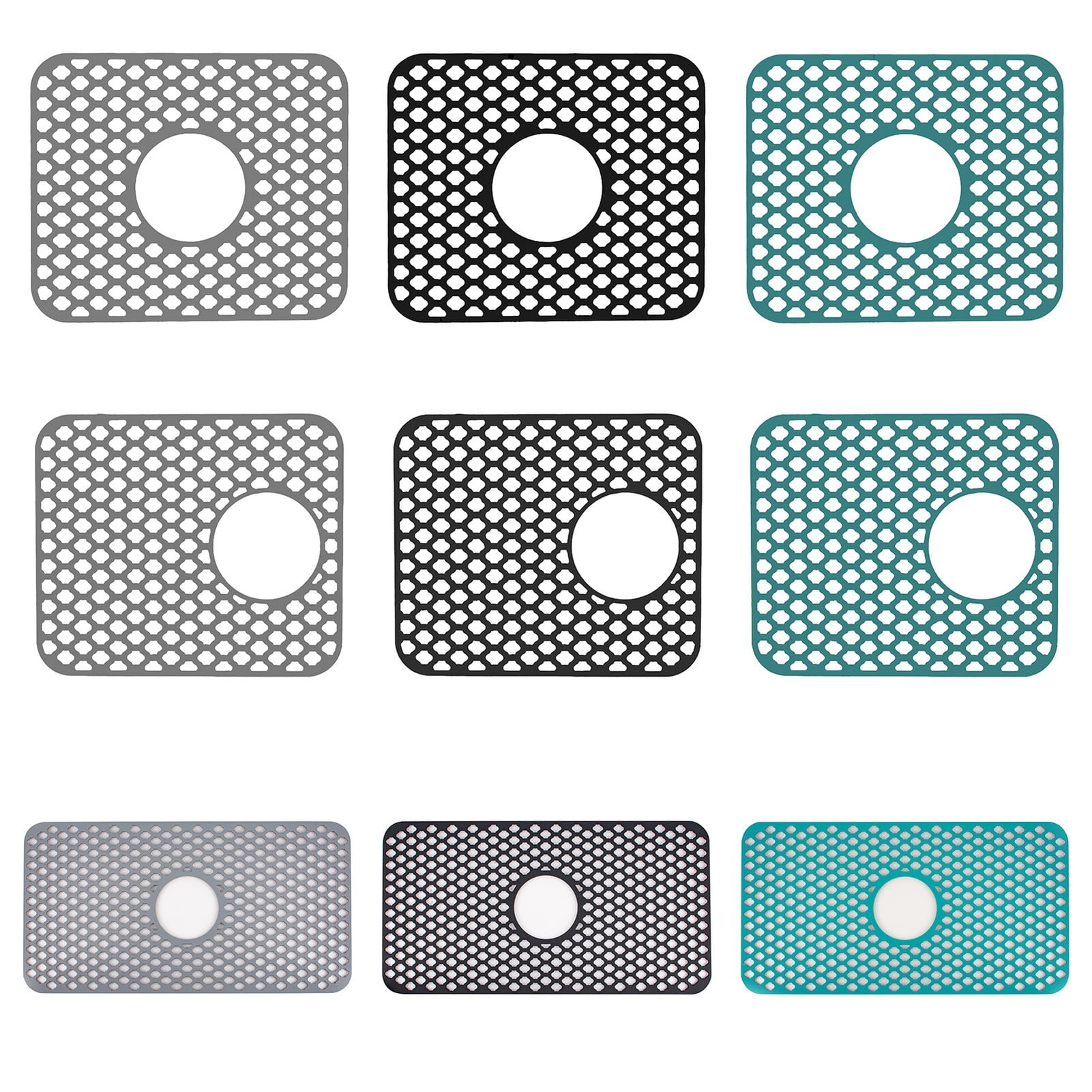 nbuaila Drainage Mat, Kitchen Multifunctional Silicone Hollow Sink