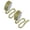 Gold*2, variant on 1 Roll Thin Tinsel Garland Ribbon, Tinsel Ribbon Metallic Garland Tinsel Garland Christmas Metallic Tinsel Ribbon Glitter Tinsel Ribbon for Christmas Wedding Party 9m
