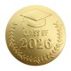 thumbnail image 1 of Stickers YYDESN Clase de 2026 con foil dorado, 100 unidades, 4 cm, 1 of 7