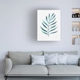 thumbnail image 2 of Canvas Wall Art - Cami Juncos 'Blue and Green Watercolor Leaves 2' Wall Art for Living Room, Bedroom, or Office Décor by Trademark Fine Art - 35 x 47 Inches, 2 of 4