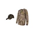 thumbnail image 1 of Tree Camouflage Long Sleeve Shirt + Upscale Camo Hat, APG M, 1 of 2