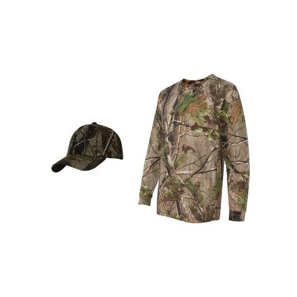 Chemise à Manches Longues Camouflage Arbre + Chapeau Haut de Gamme, APG S