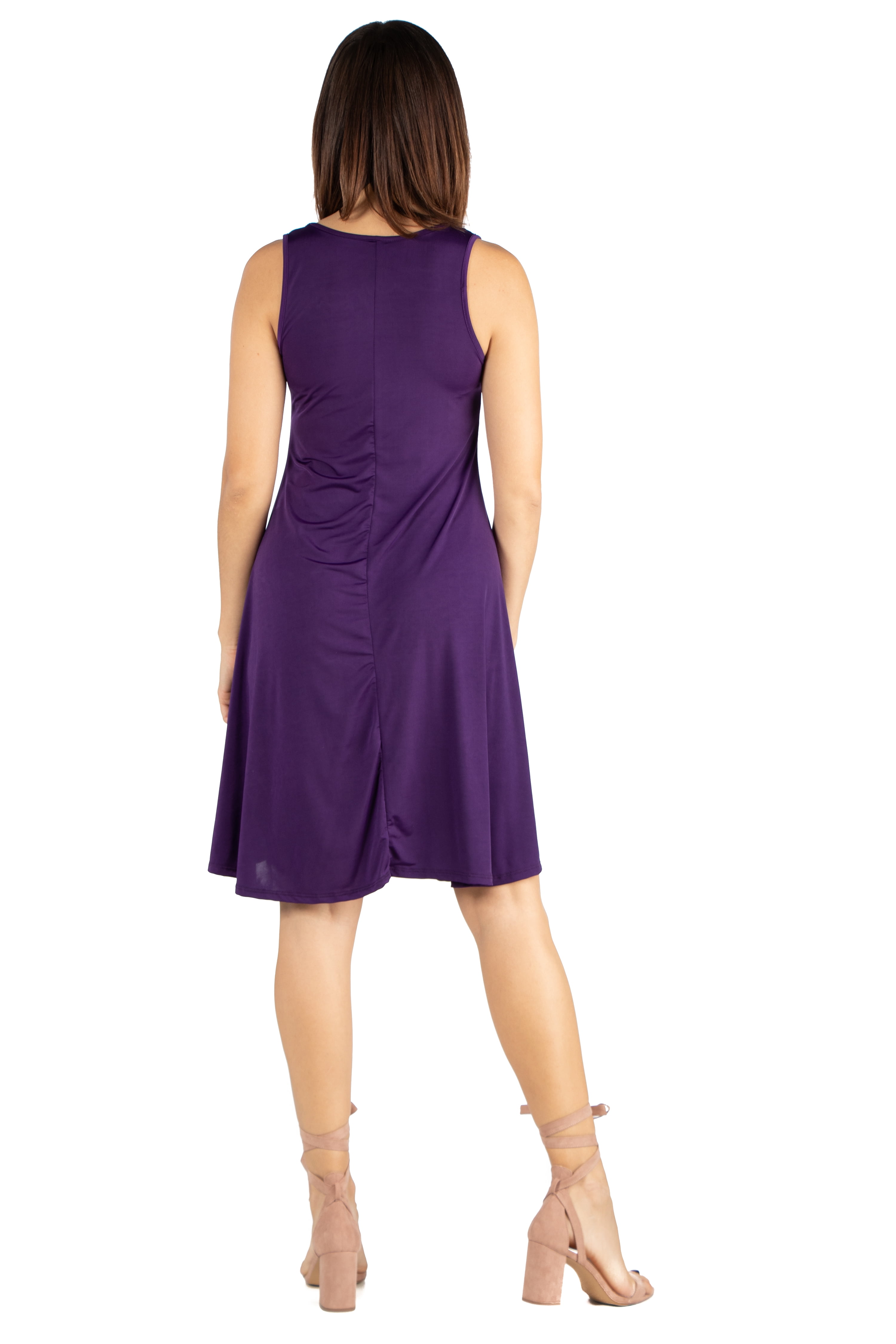 Women's Sleeveless Tank Knee-Length Dress