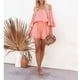 thumbnail image 5 of Ruffle Sleeve Chiffon Romper, Off Shoulder Romper Soft Loose Elegant For Shopping Dating ANGGREK No, 5 of 7