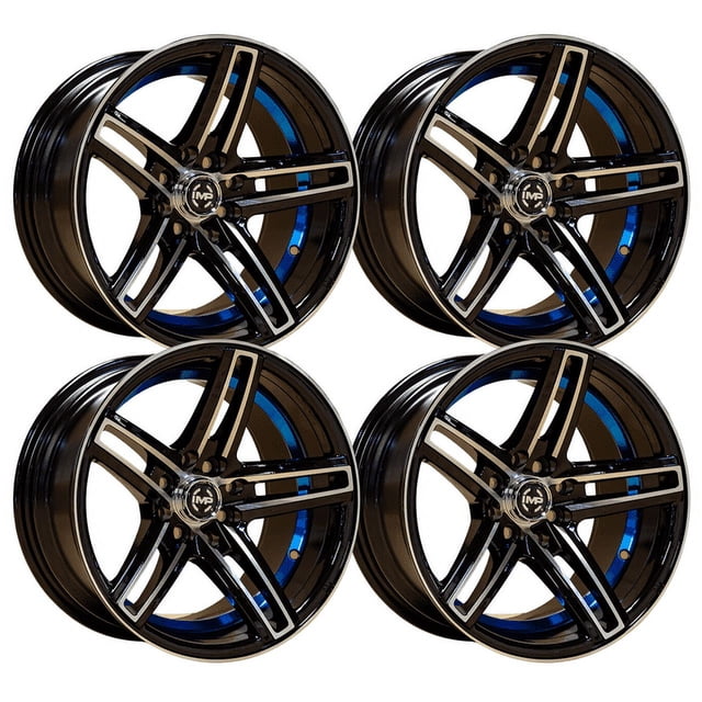 4 RINES 15 4X100/114.3 Tsuru,Honda City, AVANZA, AVEO (BLUE)