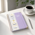 thumbnail image 2 of 2026-2027 Weekly & Monthly Planner, Calendar Notebook, A5 Spiral Bound Organizer with Tabs, Purple Hardcover Schedule Book for Work & Daily Planning, 2 of 7