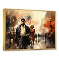 thumbnail image 2 of Designart "Civil Rights March African American Perspective I" People Framed Wall Art - Global Black African American Art Hallway Framed Wall Art Decor, 2 of 6