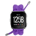 thumbnail image 2 of REQO Compatible with Fitbit Versa 2 Bands, Woven Nylon Friendship Rope Outdoor Survival Weave Adjustable Replacement Straps Wristbands Accessories for Versa Lite,Versa 2,SE, 2 of 7