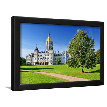 Connecticut State Capitol in Hartford, Connecticut. Framed Print Wall Art By SeanPavonePhoto