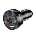 thumbnail image 3 of Dalazy QC3.0 USB Car Charger Phone Quick Charging Adapter Extension Splitter RV Truck Gadgets Electronics Tablets Accessories Black, 3 of 9