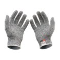 thumbnail image 2 of Un par de guantes resistentes a cortes de grado 5, guantes de jardinería, guantes de trabajo, guantes de protección S --- 20 cm - 50 g (borde rosa), 2 of 5
