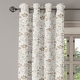 thumbnail image 3 of Ambesonne Grommet Curtain, , 50"x63", Eggshell and Umber, 3 of 5