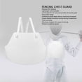 thumbnail image 4 of Fencing Chest Guard Lightweight Breathable Adjustable Strap Men Fencer Breast Protector for Soccer Baseball Rugby, 4 of 7