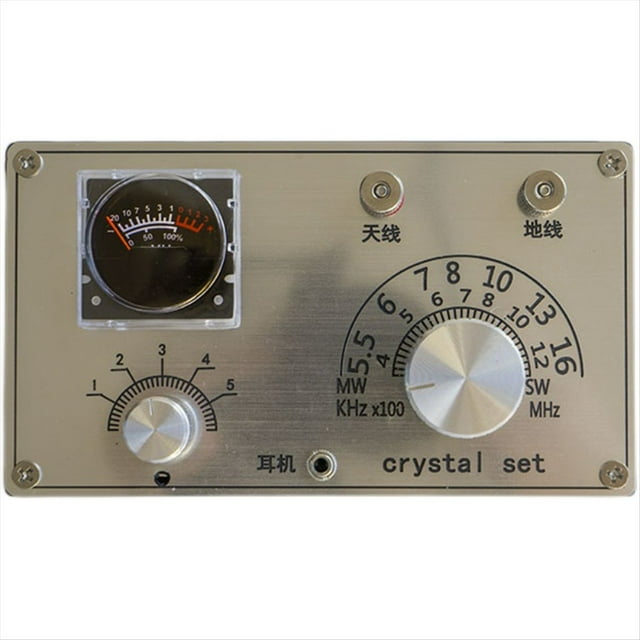 Pequeño y Hermoso Kit de Montaje DIY de Radio Mineral con Cabezal de Medición.