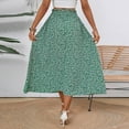 thumbnail image 6 of Lime Green Womens Flower Graphic Loose Fit Spandex Skirt for Women Maxi Long Midi Knee Length Brunch Boho Skirt 2025 Clothing Country Concert Y2K S, 6 of 9