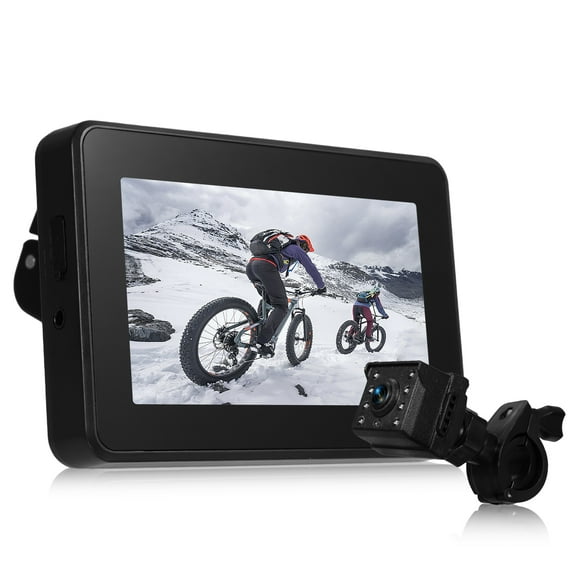 Rear View Camera, 8-led Bike Mirror Camera With View Rotatable 8-led Vision View Camera 150° Wide Mountain Road Bike 1080p Rear With 4.3 Compatible With Mirror 1080p Wide View Vision 150°