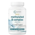 thumbnail image 1 of Complejo B puro metilado para mujeres y hombres | 240 Cápsulas con Vitamina C de Alta Absorción | 11 en 1 con vitaminas B12, tiamina, folato + inositol, colina y más | Sólo ingredientes activos | Sin, 1 of 5