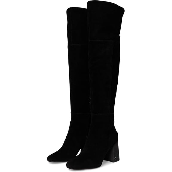 Circus NY by Sam Edelman Women's Brigid Over-The-Knee Boot Black Suede Wide Calf 10M