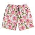 thumbnail image 5 of Goofa Rose Flowers Printed Mens Swim Trunks Summer Quick Dry Short Beach Swimwear Bathing Suits-XX-Large, 5 of 9