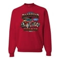 thumbnail image 2 of Wild Bobby, Ford Retro T-Bucket Roadster 1923 Vintage Garage Motors, Cars and Trucks, Unisex Crewneck Graphic Sweatshirt, Red, Medium, 2 of 4