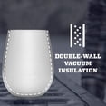 thumbnail image 3 of Tumbler YETI Wine Rambler de 295 ml de acero inoxidable negro, 3 of 5