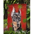 thumbnail image 3 of Carolines Treasures SC9764GF Pinscher Allemand Rouge Flocons de Neige Vacances Drapeau Jardin Taille, 3 of 3