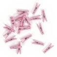 Way to Celebrate Plastic Mini Clothes Pins for Party, Pink 20 CT