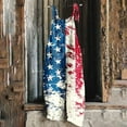 thumbnail image 2 of Independence Day Printed Linen-Look Adjustable Strap Overalls for Women, Loose Fit Wide Leg, Backless Design, Pockets, Polyester Fabric, Casual Summer Wear, 2 of 5