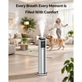 thumbnail image 2 of Reelexia 8L Humidifiers for Bedroom Large Room, Top Fill Ultrasonic Cool Mist Tower Humidifiers with Humidistat, Auto Shut-off, 2 of 7