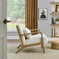 thumbnail image 2 of Roundhill Furniture Eterna Mid-Century Modern Accent Chair with Pillow, 2 of 11