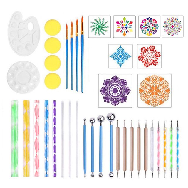 Juego de plantillas de herramientas Zhivalor para puntear mandala y manualidades BST3025238-2