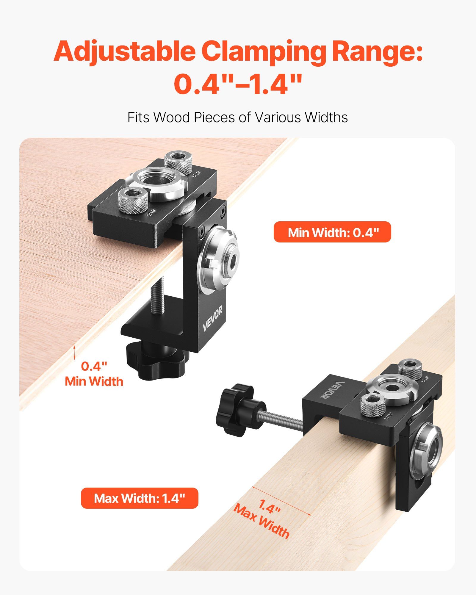 Self Centering Dowel Jig Kit with 3 Drill Bits - Precision Woodworking Tool for Strong Joints