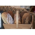 thumbnail image 2 of Ostrowitz, Mallorie 24x17 Black Ornate Wood Framed with Double Matting Museum Art Print Titled - Basket of breads was found sitting on a bench outside a bakery in Glastonbury-England, 2 of 4