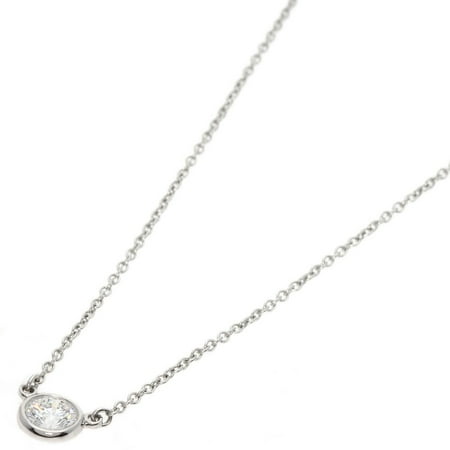 Pre-Owned Tiffany & Co. By the Yard Diamond Necklace Platinum PT950 Women's (Good)