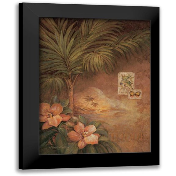 Gladding, Pamela 11x14 Black Modern Framed Museum Art Print Titled - West Indies Sunset I