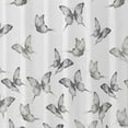 thumbnail image 4 of Mainstays Microfiber Decorative Fabric Shower Curtain in Marble or Butterfly Design, 4 of 5
